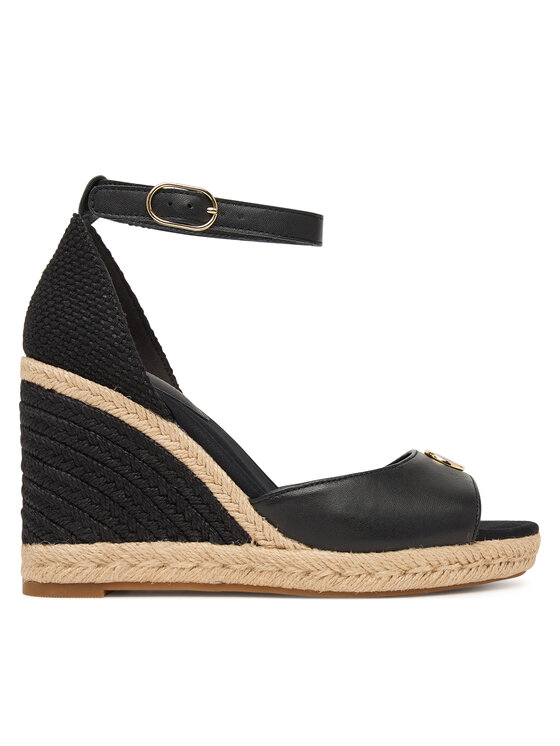 Tommy Hilfiger Espadrilles Tommy Hilfiger Plate High Wedge Espad FW0FW09517 Melns