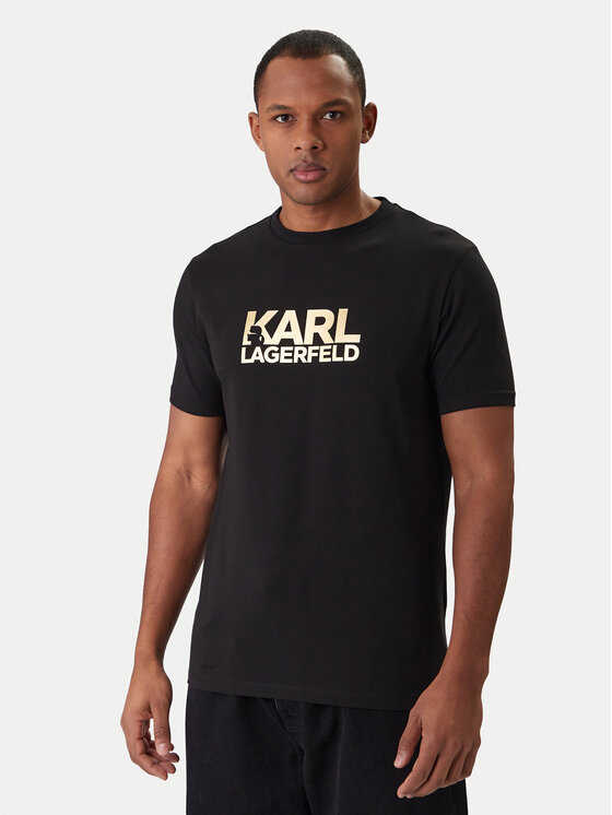 KARL LAGERFELD KARL LAGERFELD Camiseta 755780 561235 Negro Regular Fit