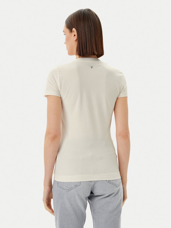 Guess Guess Camiseta W5GI10 J1314 Blanco Slim Fit