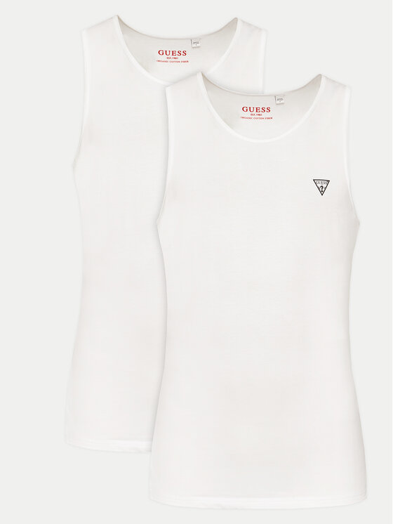 Guess Guess Комплект майок без рукавів U97G15 KCD31 Білий Regular Fit