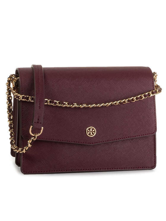 Tory Burch Geantă Tory Burch Robinson Convertible Shoulder Bag 54654 Vișiniu