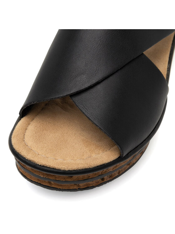 Rieker Sandały Rieker 68189-00 Czarny