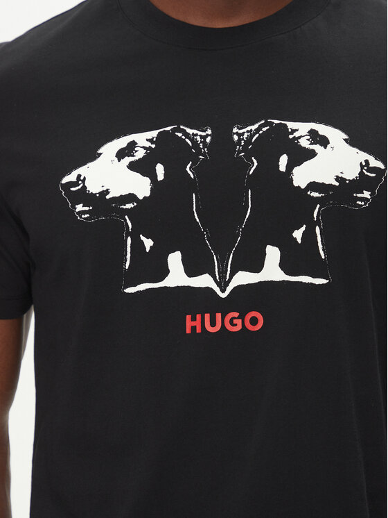 HUGO HUGO Футболка Dobero 50542734 Чорний Regular Fit
