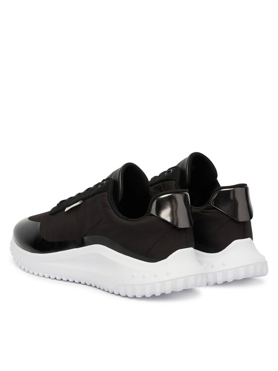 Calvin Klein Сникърси Calvin Klein Eva Runner Lace Up Mat Mix YW0YW02016 Черен