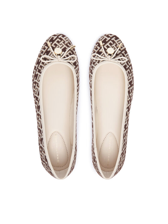 Tommy Hilfiger Balerinke Tommy Hilfiger Th Charm Jacquard Ballerina FW0FW09504 Šarena