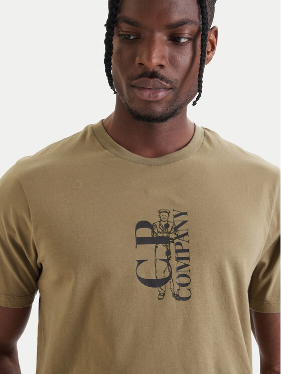 C.P. Company C.P. Company Camiseta 20CMTS084A005100W Verde Regular Fit