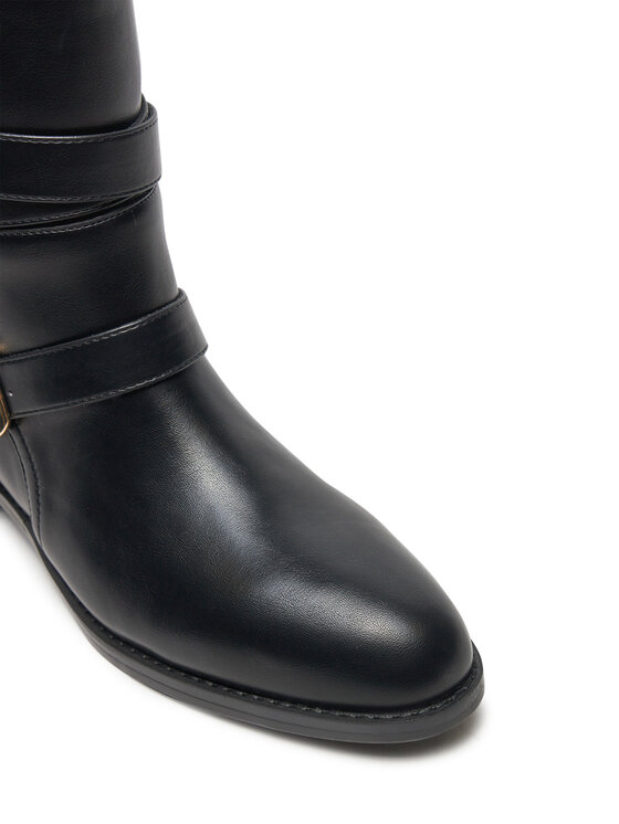 TWINSET Škornji TWINSET 242TGT072 Črna