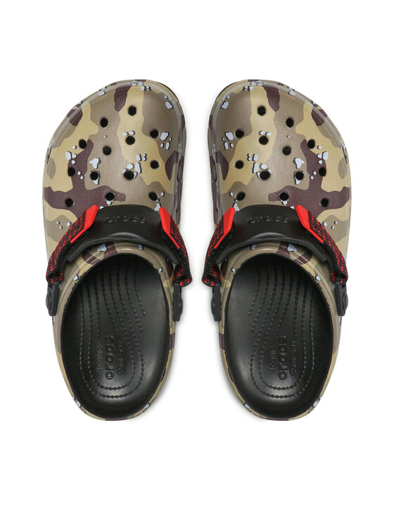 Nazouváky Crocs Classic All Terrain Desert Camo Clog 207305 Zelená