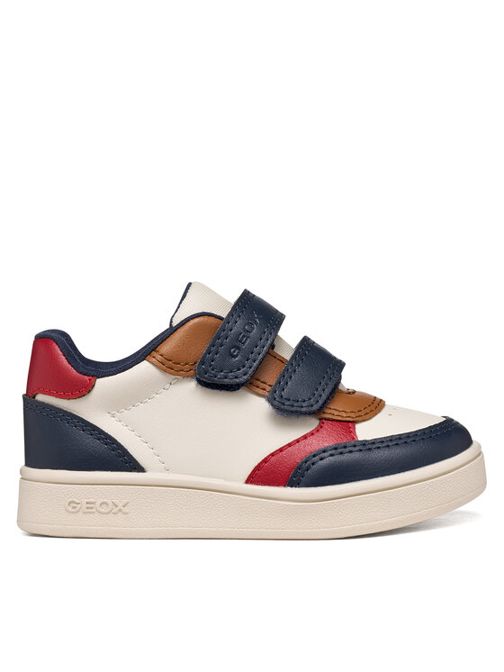 Geox Sneakersy Geox B Eclyper Boy B555LA 000BC C1M4B Krémová