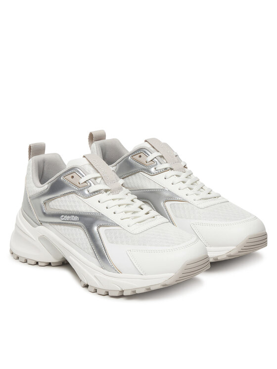 Calvin Klein Сникърси Calvin Klein Hike Run Ckstripe Mesh Met HW0HW03140 Бял