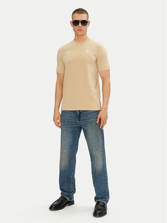 KARL LAGERFELD KARL LAGERFELD Póló 755750 552221 Bézs Regular Fit