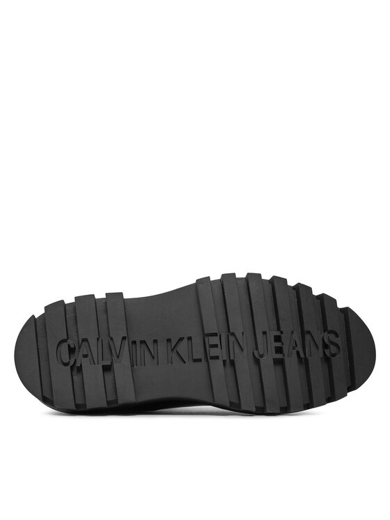 Calvin Klein Jeans Ghete Jodhpur Calvin Klein Jeans Chunky Boot Chelsea Lth Mg Sat YW0YW01286 Negru