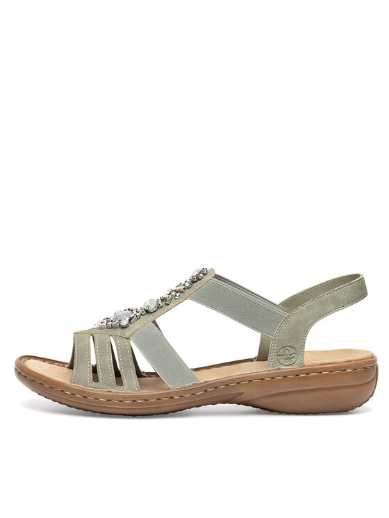 Rieker Sandali Rieker 60839-52 Zelena