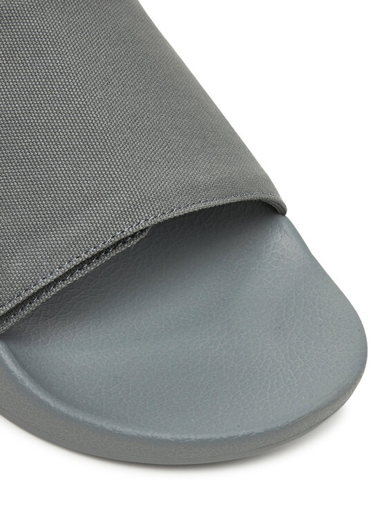 Calvin Klein Šľapky Calvin Klein Adj Pool Slide Canvas Logo HM0HM01749 Sivá