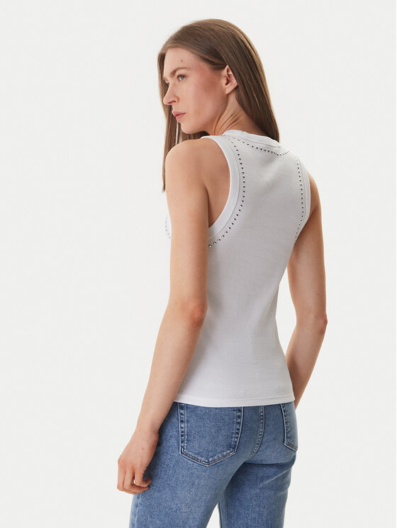 DKNY DKNY Top DJ5T1694 Blanco Slim Fit