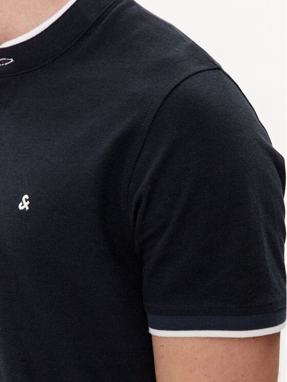 Jack & Jones Jack & Jones Поло Paulos 12199711 Cиній Slim Fit