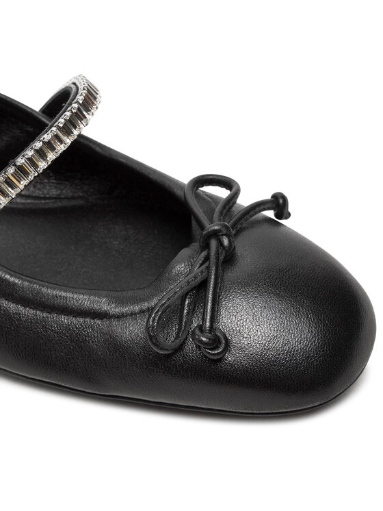 Stuart Weitzman Балетки Stuart Weitzman Stefannie Balet Flat SI443 Чорний