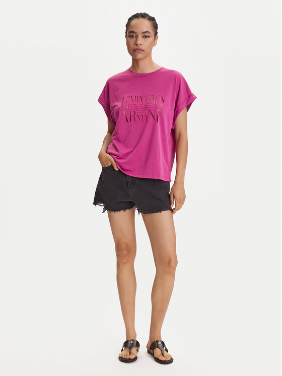 Emporio Armani Emporio Armani Футболка EW000616 AF12187 UA227 Рожевий Loose Fit