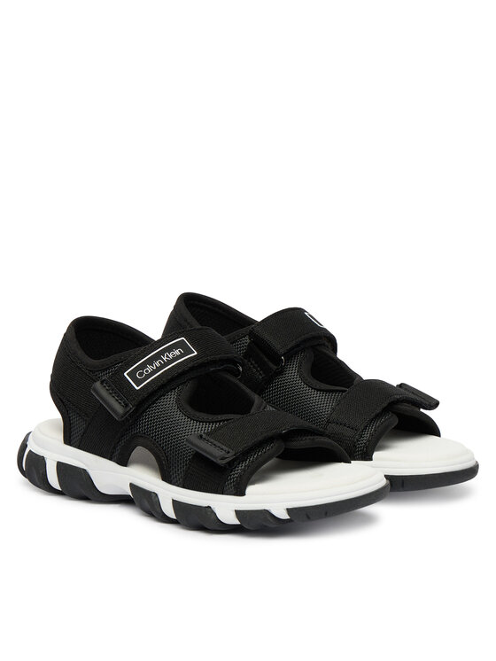 Calvin Klein Basutės Calvin Klein Velcro Sandal V1B2-83321-1564 Juoda