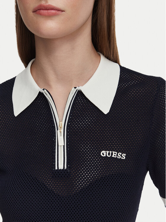 Guess Guess Polo marškinėliai V6GR04 Z0725 Tamsiai mėlyna Regular Fit