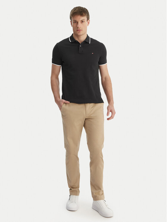 Tommy Hilfiger Tommy Hilfiger Polo Pique MW0MW42748 Negro Regular Fit