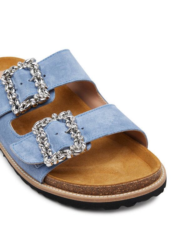 Pollini Klapki Pollini SA28373G0MTF0712 Błękitny