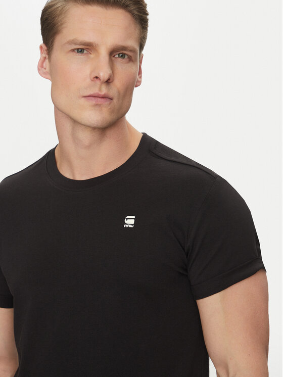 G-Star Raw G-Star Raw Póló Lash D16396-B353-2199 Fekete Relaxed Fit