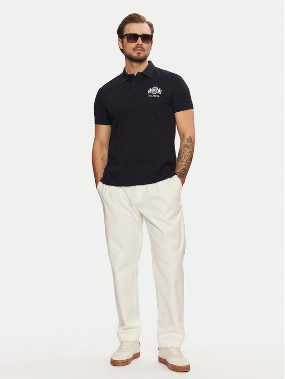 Tommy Hilfiger Tommy Hilfiger Polo Icon Graphic MW0MW37516 Azul marino Regular Fit