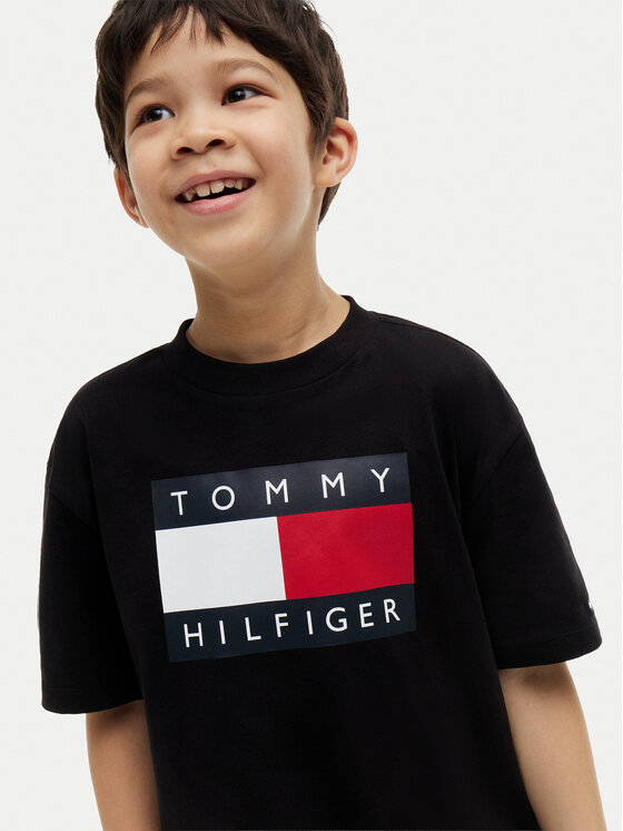 Tommy Hilfiger Tommy Hilfiger Camiseta Heritage KB0KB10340 Negro Regular Fit