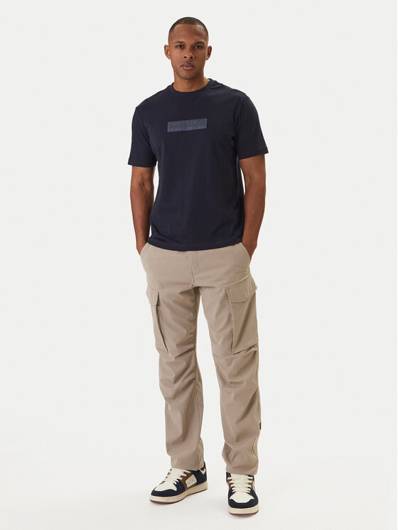 Napapijri Napapijri Camiseta S-Box Logo NP0A4IFL Azul marino Regular Fit