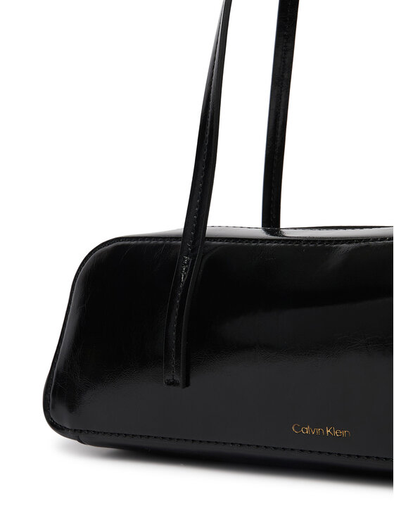 Calvin Klein Soma Calvin Klein Foil Logo Glossy Bauletto LV04F3638G Melns
