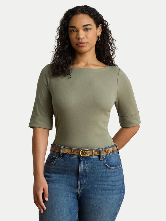 LAUREN RALPH LAUREN LAUREN RALPH LAUREN Blusa Judy 200654963204 Verde Slim Fit