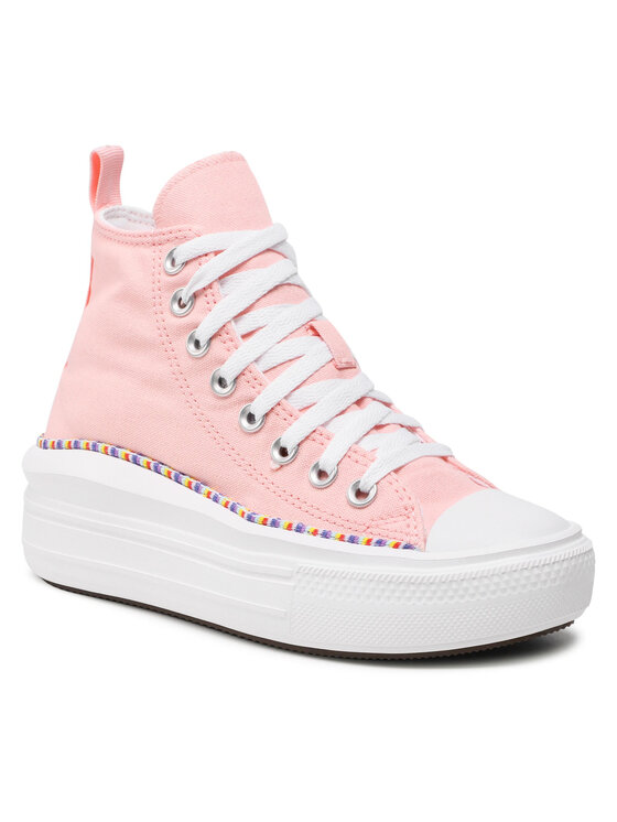 Converse Modne superge Converse Chuck Taylor All Star Move Hi 272853C Roza