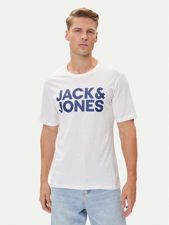 Jack & Jones Jack & Jones Комплект футболок Corp Logo 12191762 Чорний Slim Fit