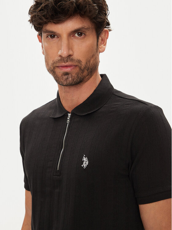 U.S. Polo Assn. U.S. Polo Assn. Поло MUP3992 Чорний Regular Fit