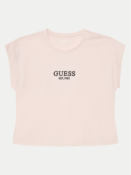 Guess Guess Majica J4BI34 J1314 Roza Boxy Fit
