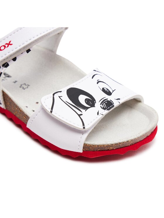 Geox Basutės Geox B Sandal Chalki Girl B452RB 0003W C0404 S Balta