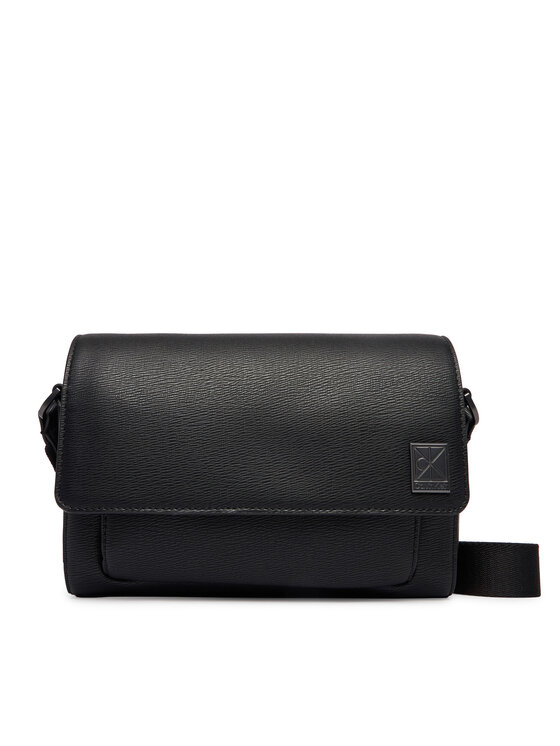 Calvin Klein Geantă Calvin Klein Emblem Hw Small Slap Messenger LV04D3367G Negru