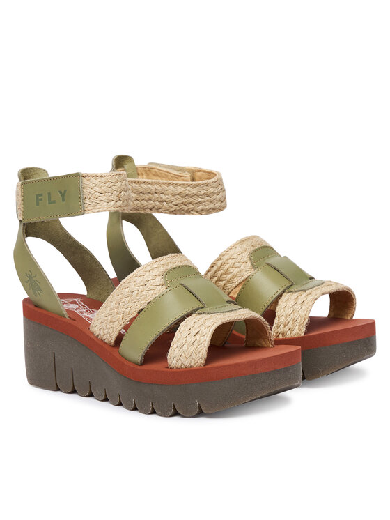 Fly London Sandali Fly London Yoryfly P145430 Zelena