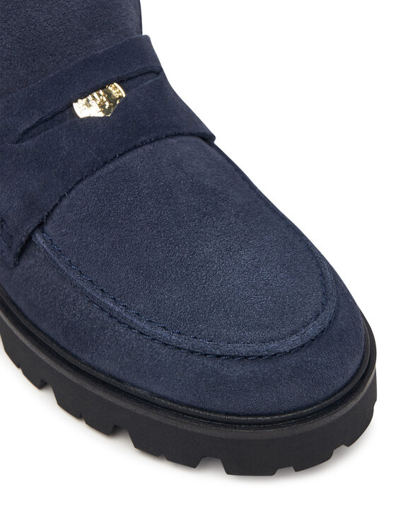 Tommy Hilfiger Μποτάκια Tommy Hilfiger Th Enamel Charm Loafer Boot FW0FW09680 Σκούρο μπλε