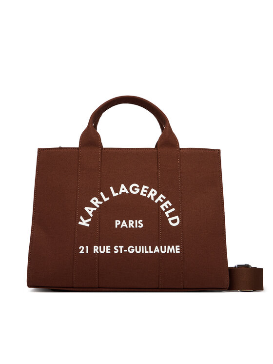 KARL LAGERFELD Ročna torba KARL LAGERFELD A1W50010 Rjava