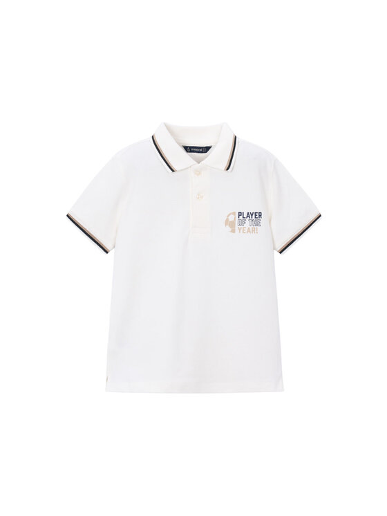 Mayoral Mayoral Polo 3108 Blanco Regular Fit