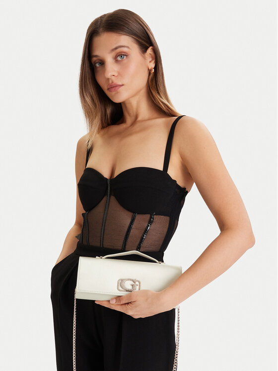 Guess Τσάντα Guess Zalina Mini HWSG93 50720 Εκρού