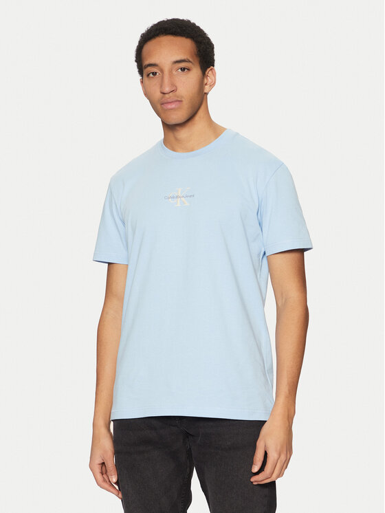 Calvin Klein Jeans Calvin Klein Jeans T-shirt Monologo J30J325649 Celeste Regular Fit