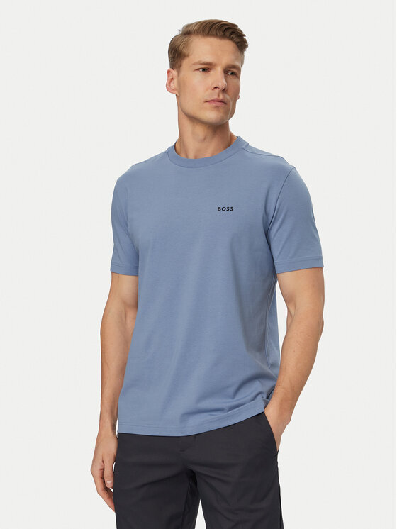 BOSS BOSS Camiseta 50506373 Azul claro Regular Fit