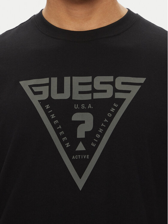 Guess Guess Футболка Z4BI02 I3Z14 Чорний Regular Fit