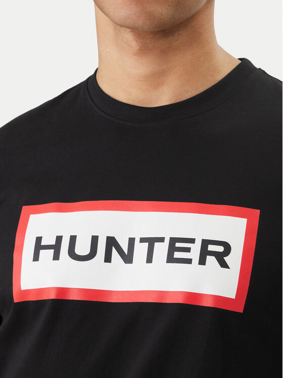 Hunter Hunter Футболка Halton HARM0019252 Чорний Regular Fit
