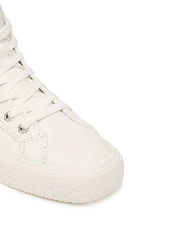Calvin Klein Plátenky Calvin Klein Vulc Lace Up Hightop Lth HW0HW03076 Biela