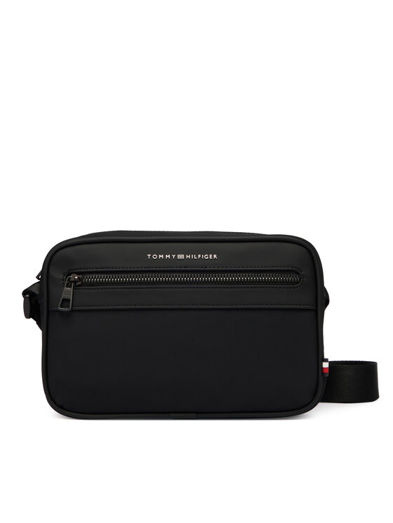 Tommy Hilfiger Torbica za okrog pasu Tommy Hilfiger Th Repreve Ew Reporter AM0AM14152 Črna