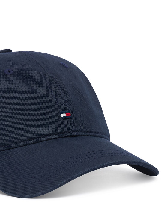 Tommy Hilfiger Cepure ar nagu Tommy Hilfiger Th Flag Soft 6 Panel Cap AM0AM14099 Tumši zils